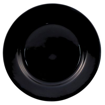 Black Rim Place Plate 12"